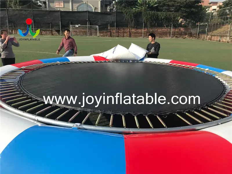 Trampoline Water Bouncer, Inflatable Floating Bungee Trampoline 9