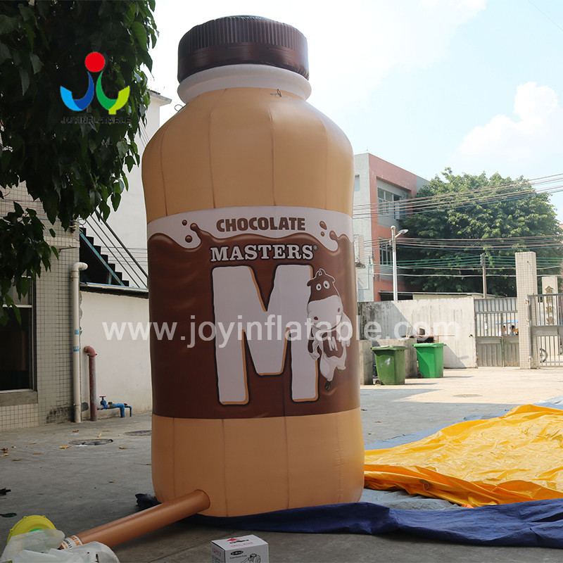 Giant Tall Inflatable Milk Bottle For White Coffee Advertising 1