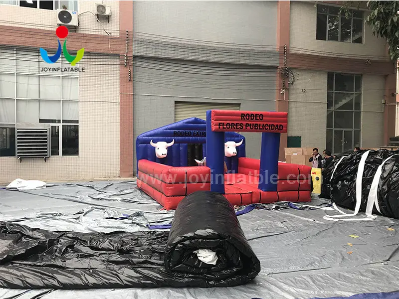JOY inflatable canvas mechanical bull riding series for children 4