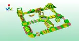 rocker floating water park wholesale for kids 7