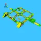 island floating water trampoline wholesale for child 8