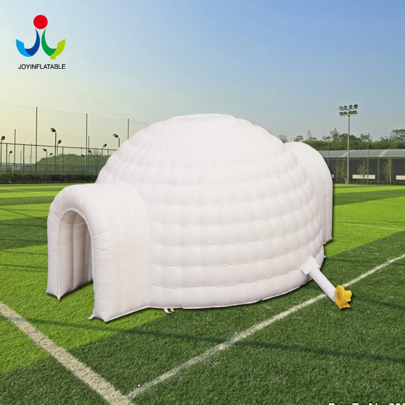 White Inflatable Igloo Dome Tent With 2 Tunnel Entrance From Inflatable Igloo Factory 1