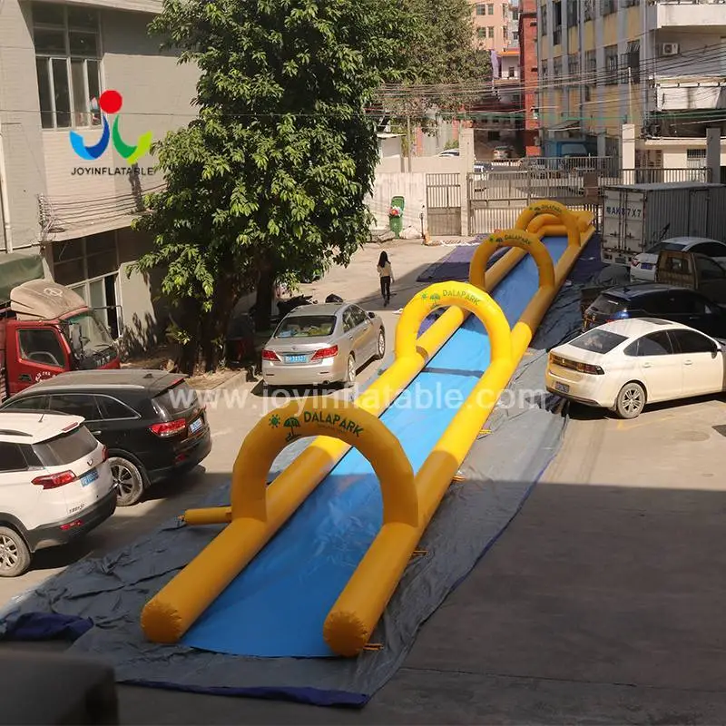 Commercial Outdoor 40m long lane Inflatable water Slip N Slide with pool 1