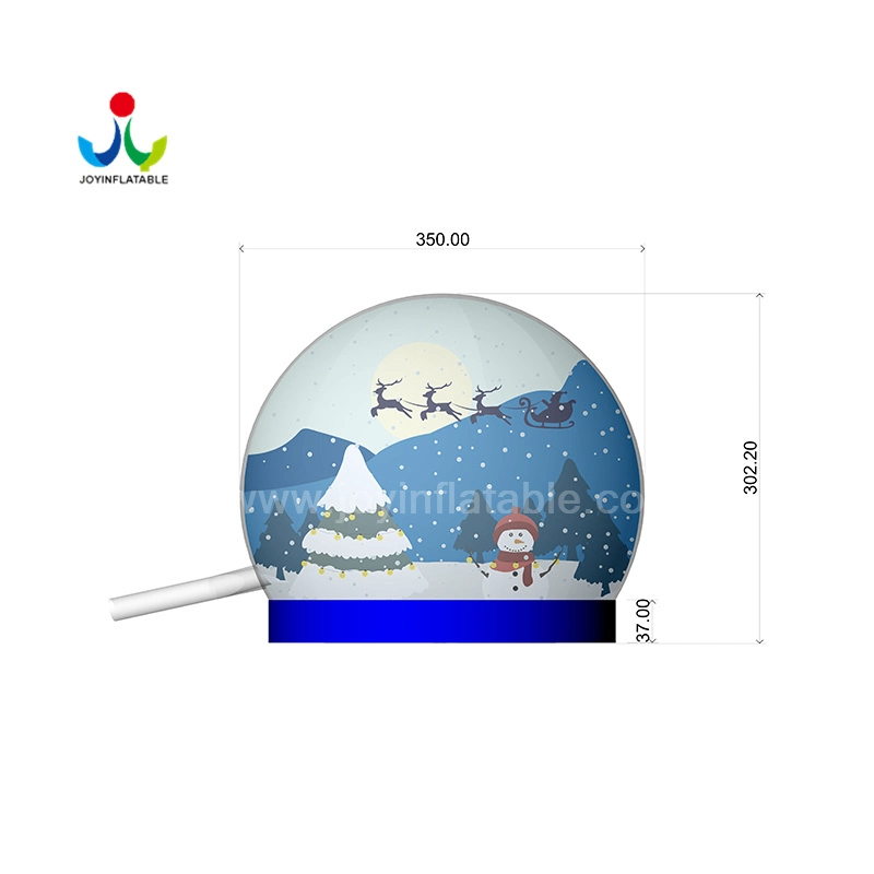 Inflatable Christmas Snow Globe with Custom Banner Background 1