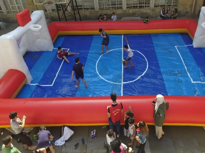 Latest inflatable soccer field for sale factory for outdoor sports event 4