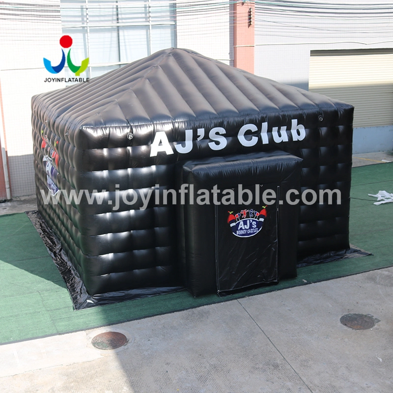 Customized Outdoor Rain-Proof Movable Black Inflatable Cinema Cube Tent 1