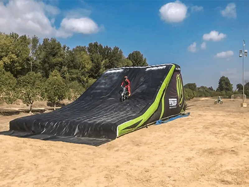JOY Inflatable Professional big bike ramps manufacturers for outdoor 3