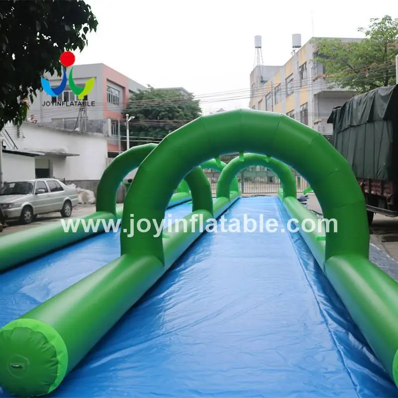 Commercial Inflatable Slip N Slide With Mattress Water City Slide For Summer 1