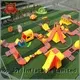 obstacle trendy floating water park floating JOY inflatable 1