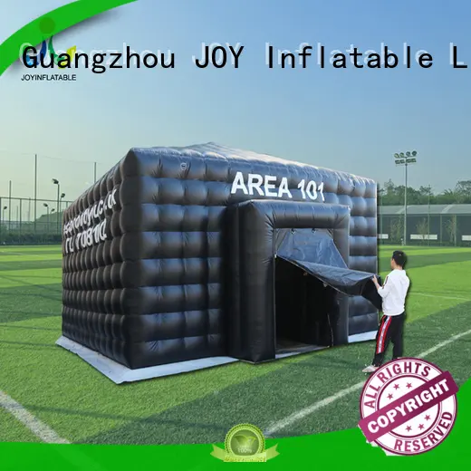 Black Color Inflatable Mobile Escape Room With LED Light 1