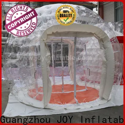 JOY inflatable sports outdoor single tunnel inflatable bubble tent family camping backyard transparent factory for kids 1