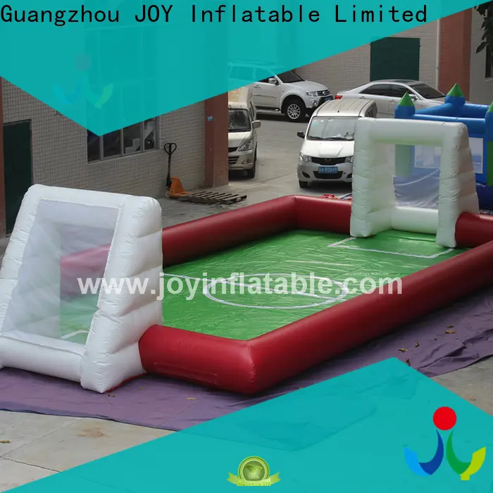 JOY Inflatable Latest blow up soccer field price for water soap sport event 1
