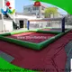 JOY Inflatable floating volleyball court wholesale for river 1