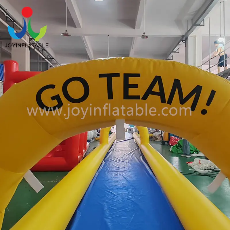 Blow Up Slip and Slide for Corporate Team-building Activities L30 X W 2.4 Meter （L98.43 X W7.87 Feet ）supply 3