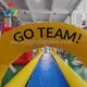 Blow Up Slip and Slide for Corporate Team-building Activities L30 X W 2.4 Meter （L98.43 X W7.87 Feet ）supply 3