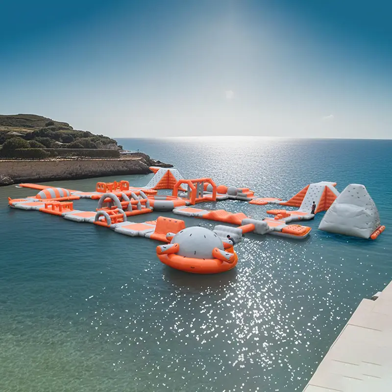 Floating Playground EXW / FOB / CFR / CIF 0.9 Mm PVC Tarpaulin Materialsfactory 2