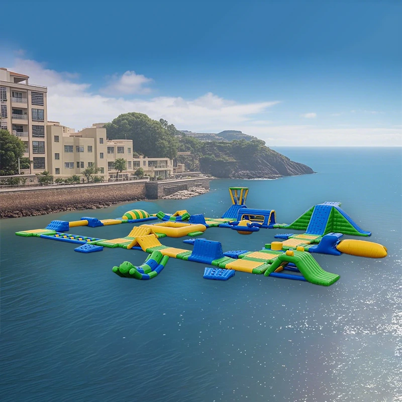 Blow Up Water Park Giant Inflatable Water Park 1