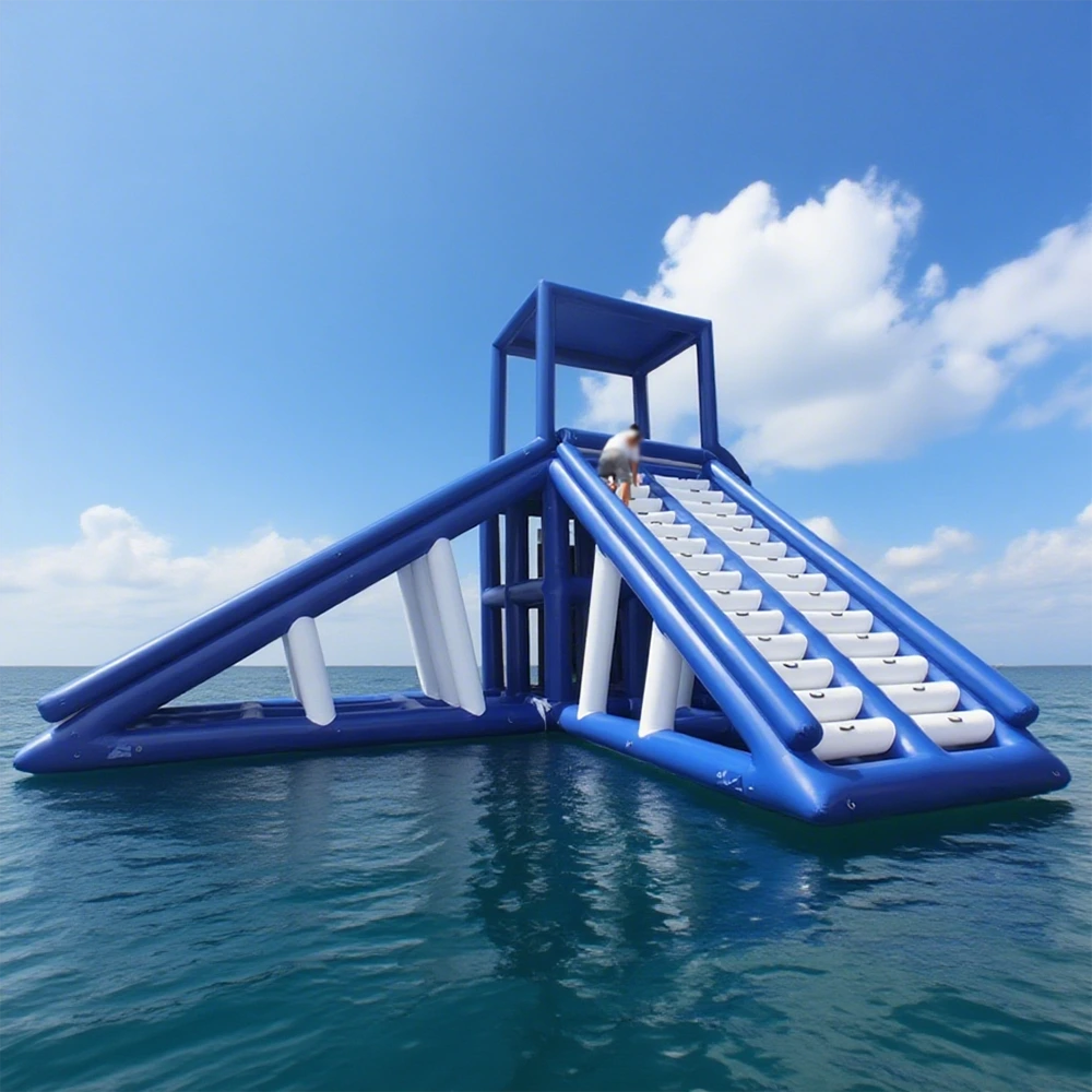 Inflatable Custom Floating Water Slide Sport Game 1