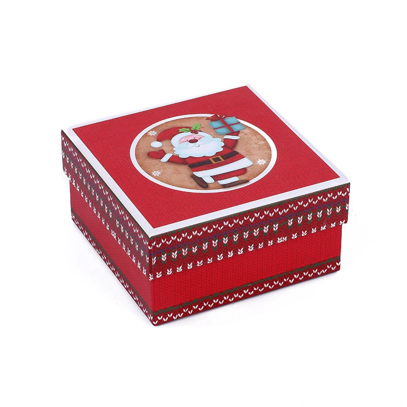 Manufacture paper gift boxes with ribbon bow Christmas lid box 1