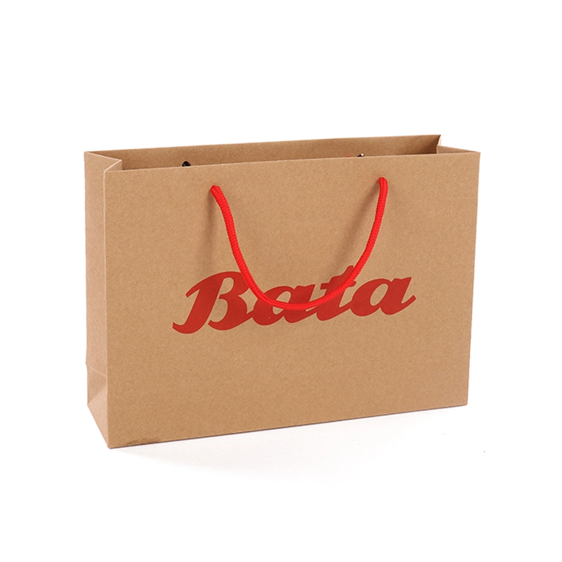 Custom Kraft Paper Bag Food Recycled Brown Kraft Paper Bag With Cotton Handle 1