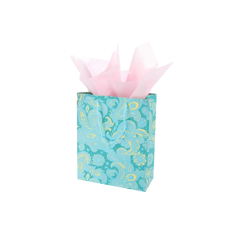 Custom Luxury Bouquet Clothing Shopping Retail Paper Bags With Logo Print 1