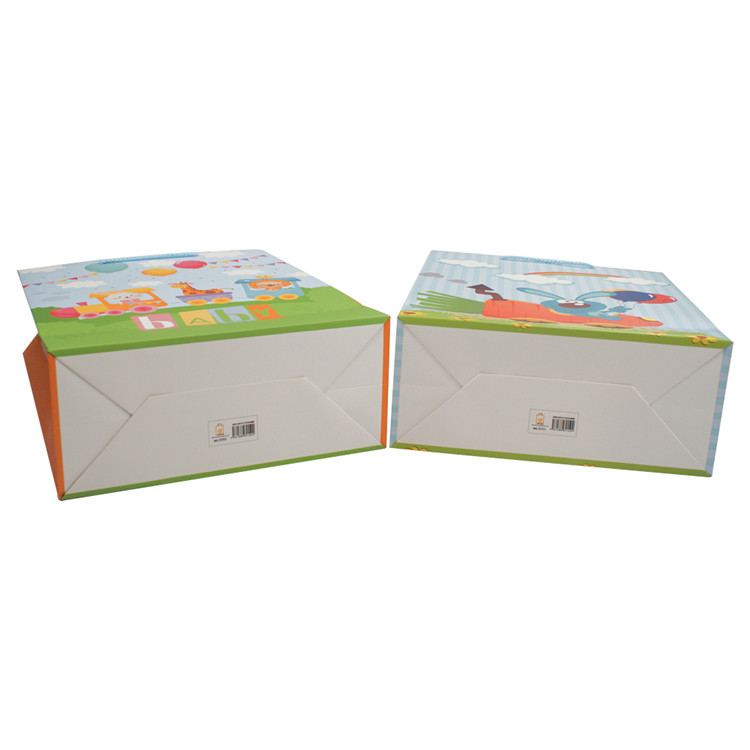 Factory price promotional boutique 3D animals pattern shopping paper bag 3
