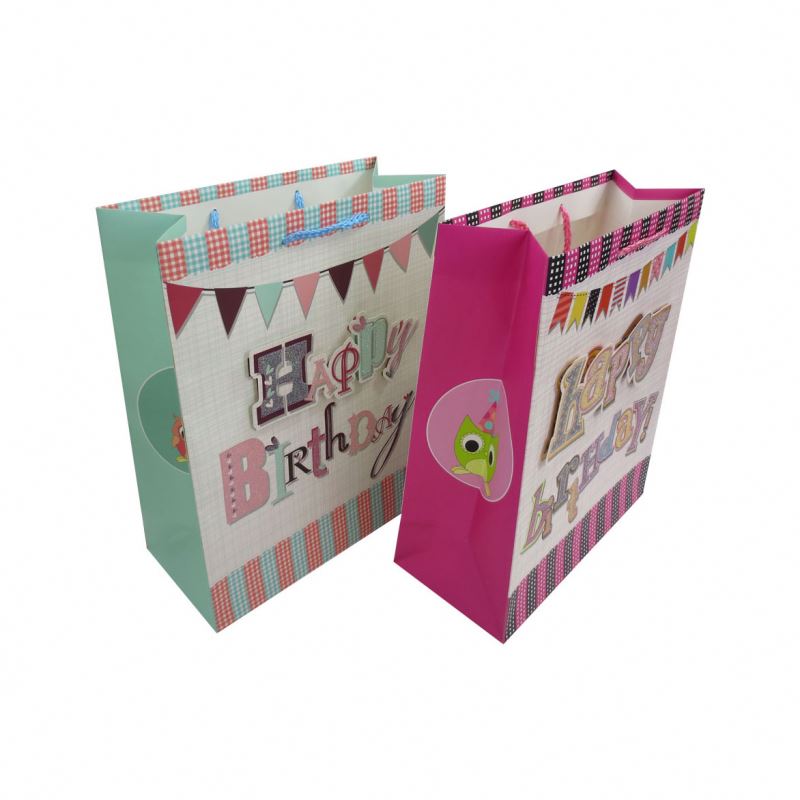 Handmade 3d paster dusting shopping paper bags,packaging hand bag gift bag 1