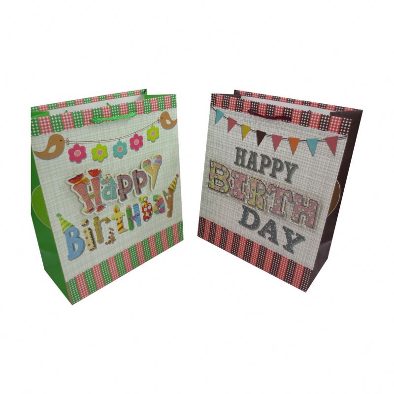 Handmade 3d paster dusting shopping paper bags,packaging hand bag gift bag 2