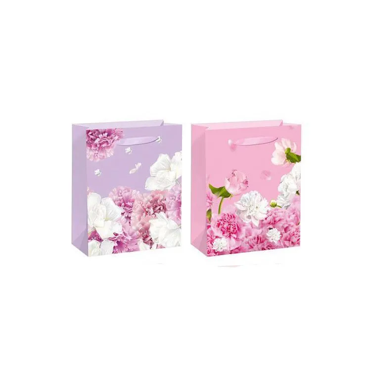 Custom logo printing colorful shopping and gift packing paper bags 1