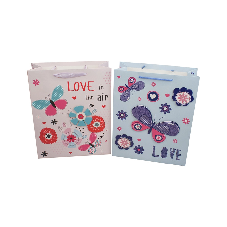 New design special cartoon animals pattern packaging paper bag for kids 1