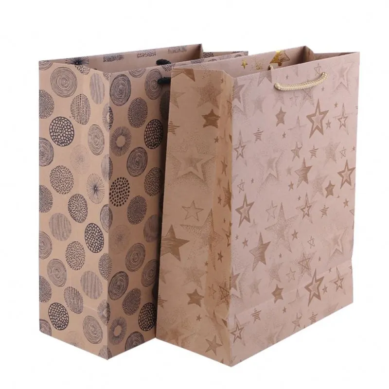 Super quality workmanship paper packing bag wonderful tote kraft paper bag 1