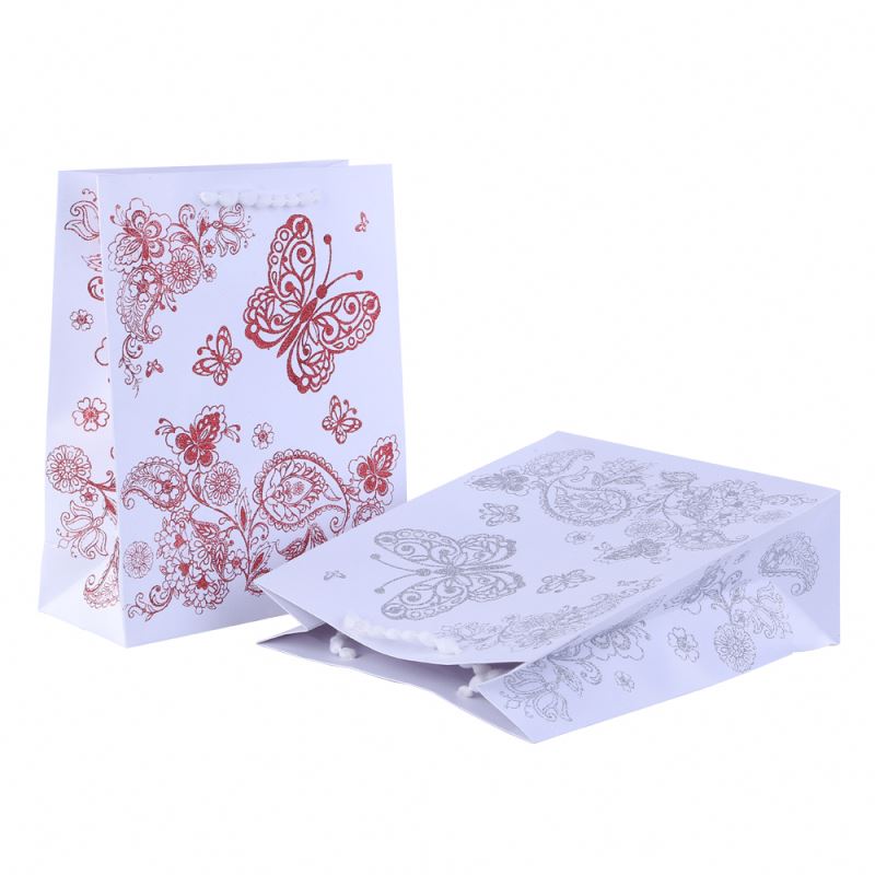 Newest selling promotional portable paper bag gift packaging thick paper bag 2