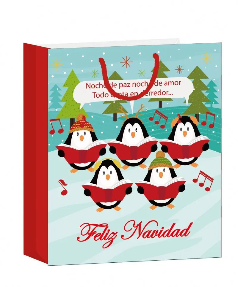 Hot selling christmas paper packing bag eco friendly paper shopping bag 1