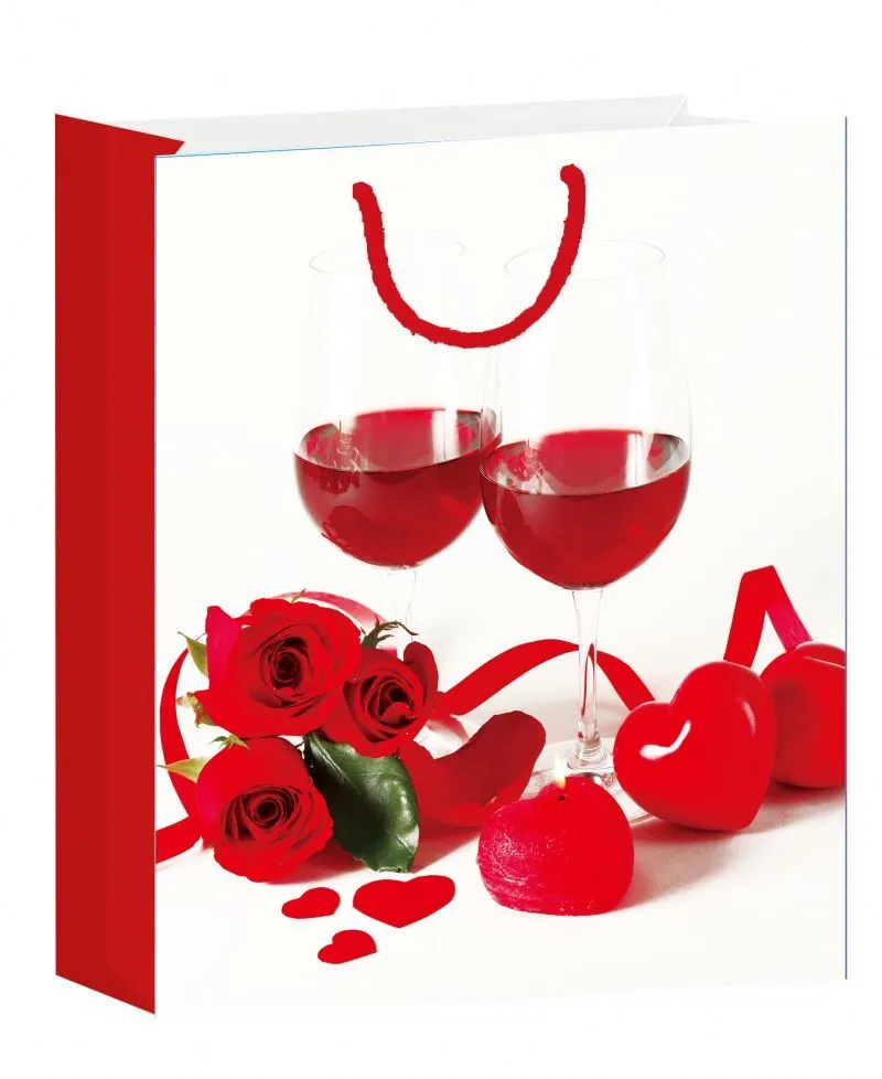 Favorable price large paper bag fashion floral printed wholesale paper bag 1