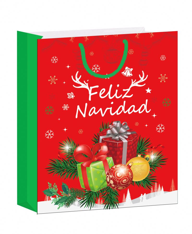 Good quality high quality recyclable packing gift paper bag with rope handle 3