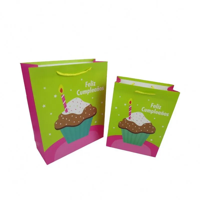 Commercio all'ingrosso di sacchetti di carta per imballaggio regalo di sacchetti di carta per imballaggio di compleanno dal design unico 2