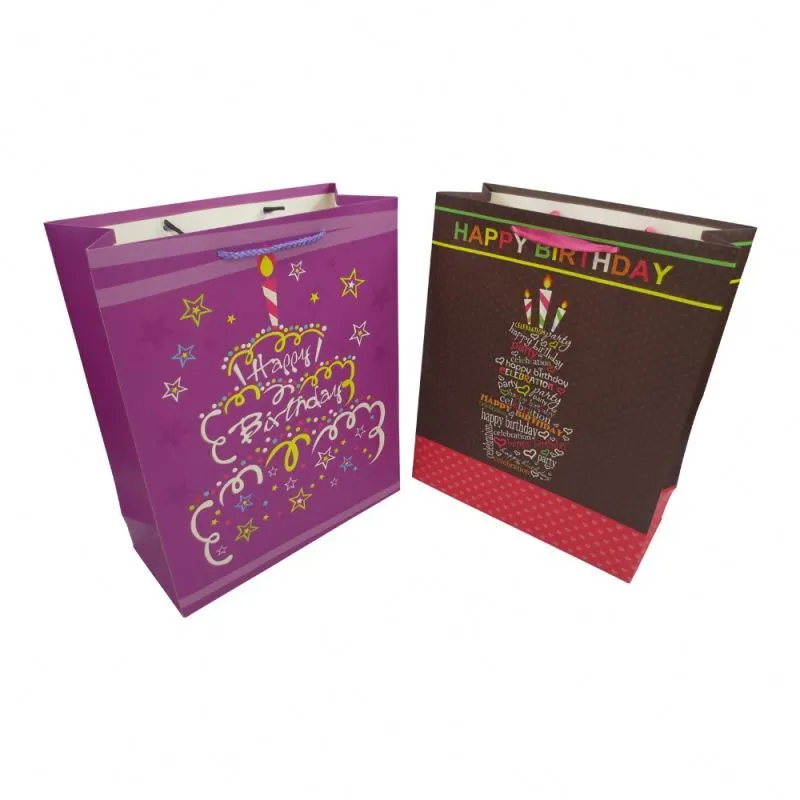 Commercio all'ingrosso di sacchetti di carta per imballaggio regalo di sacchetti di carta per imballaggio di compleanno dal design unico 1