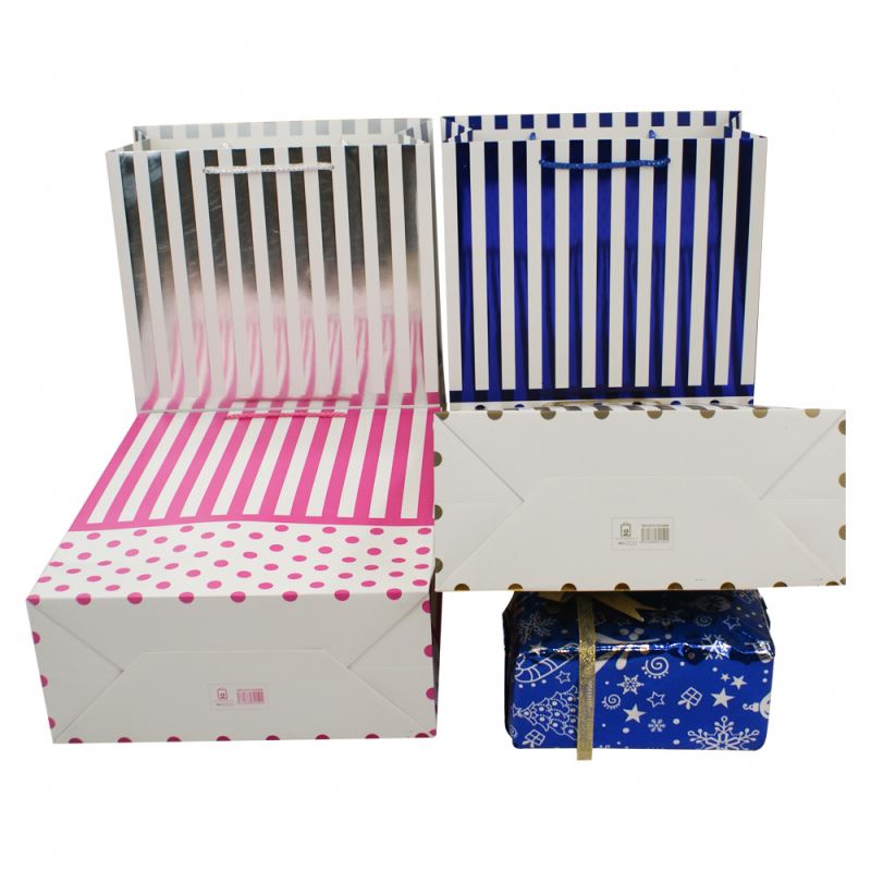 Cute decoration party gift package glitter paper bag paper gift packing bag 4