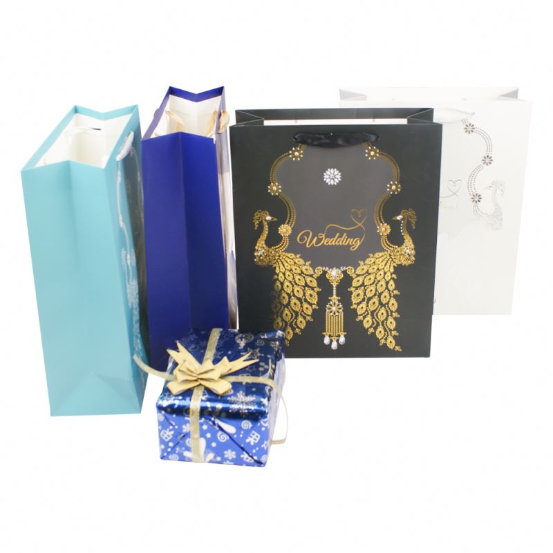 Cute decoration party gift package glitter paper bag paper gift packing bag 3