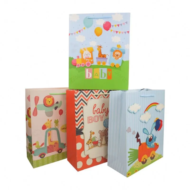 Wholesale Eco-friendly Foldable 3D Custom Personalized Design Paper Gift Bags With Handles 1