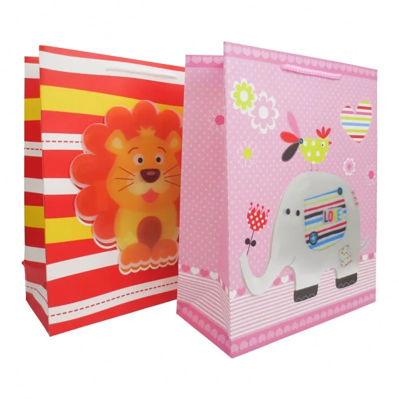 Custom fashion decorative recycled 3D paper craft bag,3D craft packaging paper gift bags 1