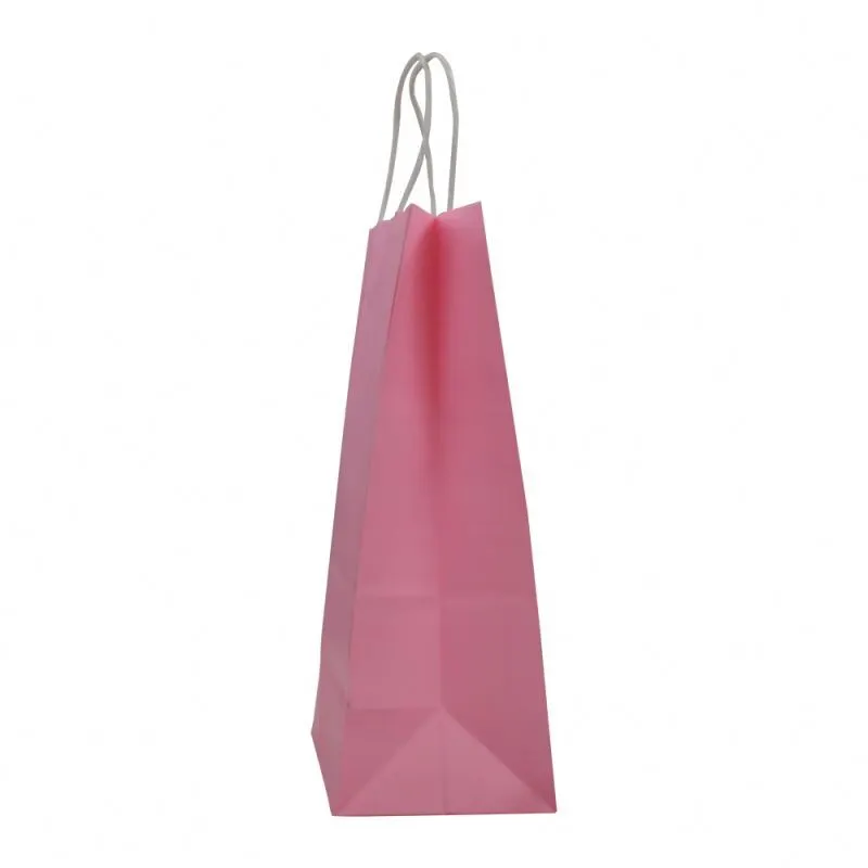 Modern Style Export Recycled Kraft Paper Packaging Gift Bag With Custom Print 1
