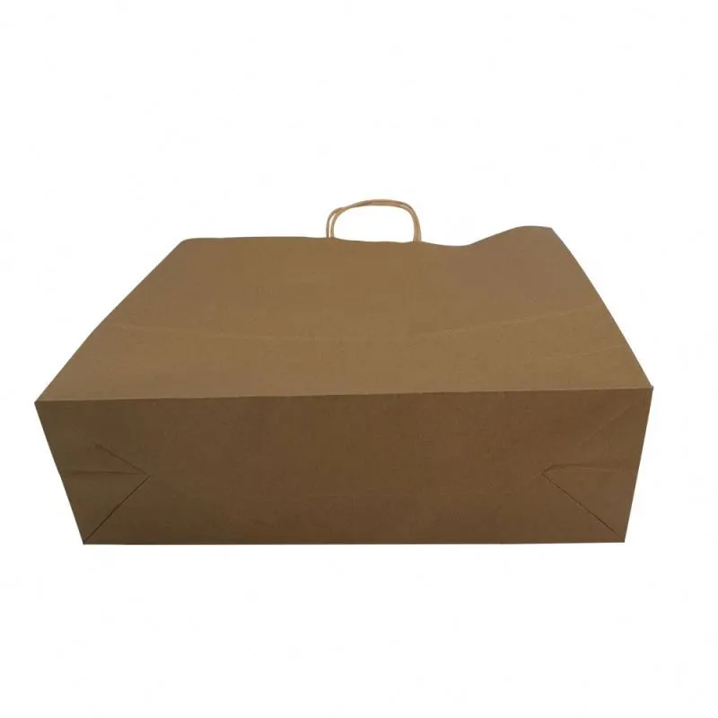 Wholesale Custom Printing Cheap Shopping Recycled Colorful Kraft Paper Bags For Grocery 3
