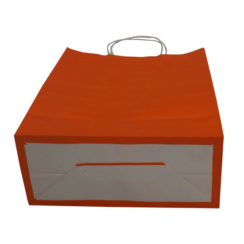 New product kraft bag handle gift packing kraft paper shopping bag 6