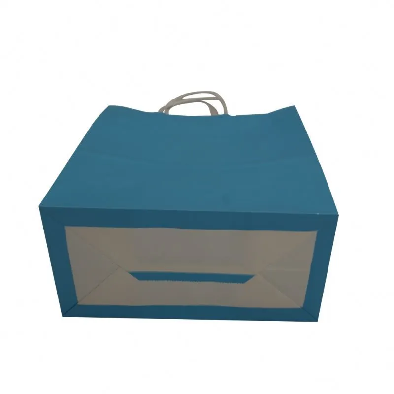 Ultimo prodotto sacchetto di carta kraft che confeziona borsa kraft nera personalizzabile 2