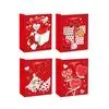 Borsa di carta artigianale di San Valentino dallo stile attraente, delicata borsa di carta personalizzata 2