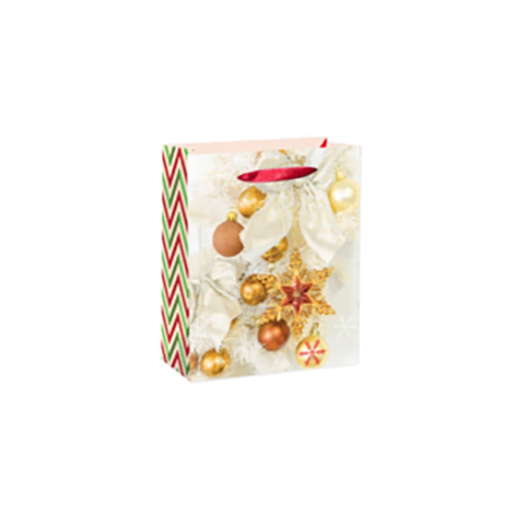 2019 Wholesale Retail Shopping Bag Cheap Durable Christmas Paper Bags With Handle 1