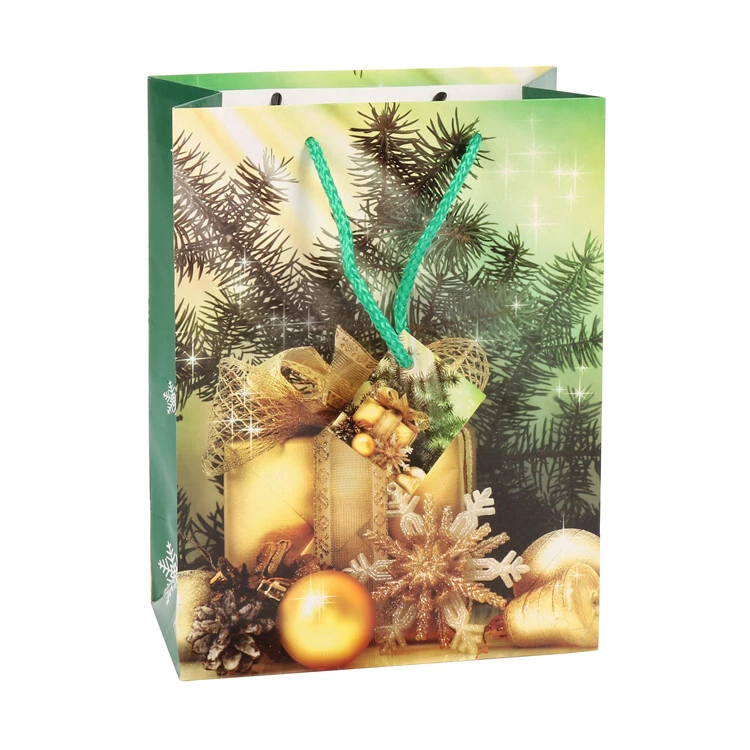 Top Quality Christmas Party Luxury Reusable Decorative Paper Gift Bags With Handles 1