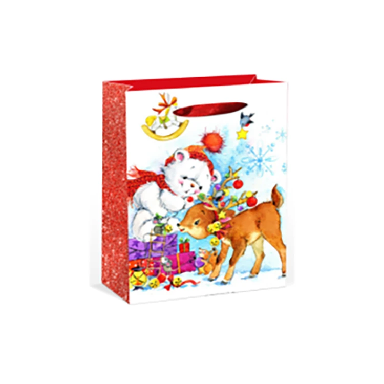 2019 Eco-Friendly Custom Size Design Wedding Paper Christmas Bag For Gift 1