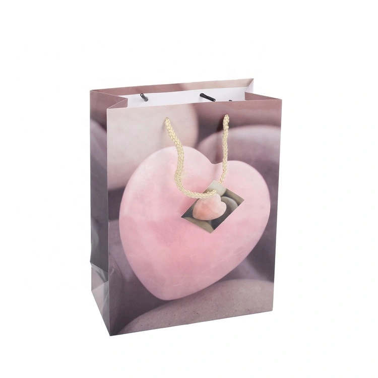 Latest Arrival Stocking Wine Bag Attractive Pattern Tote Paper Gift Bags With Cotton Cord 1